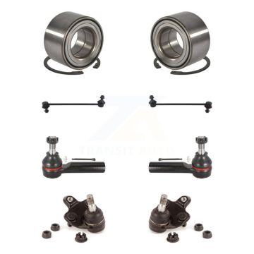Front Bearing Lower Ball Joint Outer Tie Rod & Link Kit For Toyota Corolla Matrix Pontiac K7T-107917