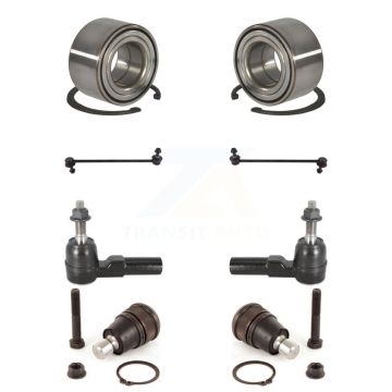 Front Wheel Bearing Lower Ball Joint Outer Tie Rod Link Kit For Ford Escape Mazda Tribute K7T-107925