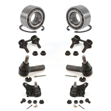 Front Bearing Lower Ball Joint Outer Tie Rod & Link Kit For 1996-2000 Toyota RAV4 4 doors K7T-107928