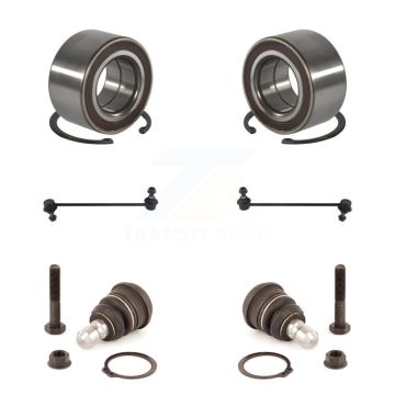 Front Wheel Bearing Lower Ball Joint & Sway Bar Stabilizer Link Kit For 2012-2017 Kia Rio K7T-108028