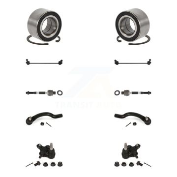 Front Bearing Lower Ball Joint Outer Inner Tie Rod Link Kit (10Pc) For Honda Civic Acura K7T-108030
