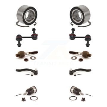 Front Bearing Lower Ball Joint Outer Inner Tie Rod Link Kit (10Pc) For Honda Accord Acura K7T-108032