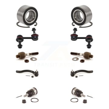 Front Wheel Bearing Lower Ball Joint Outer Inner Tie Rod Link Kit (10Pc) For Honda Accord K7T-108034
