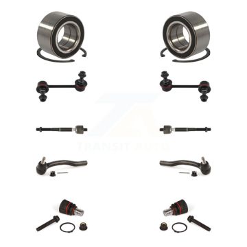 Front Bearing Lower Ball Joint Outer Inner Tie Rod & Link Kit (10Pc) For 07-12 Mazda CX-7 K7T-108040
