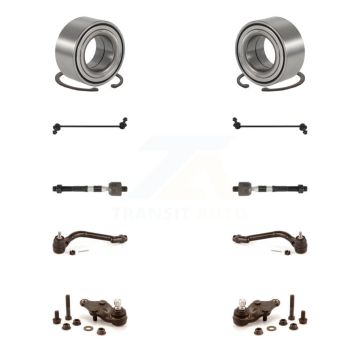 Front Wheel Bearing Lower Ball Joint Outer Inner Tie Rod & Link Kit (10Pc) For Kia Optima K7T-108044