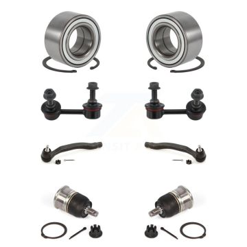 Front Bearing Lower Ball Joint Outer Tie Rod Link Kit (8Pc) For Honda Accord Acura TL CL K7T-108057