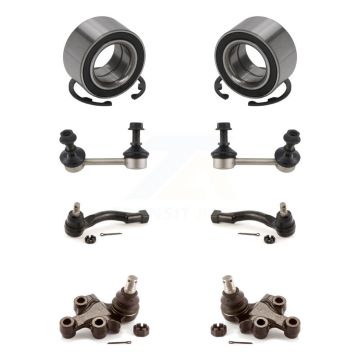 Front Bearing Lower Ball Joint Outer Tie Rod End Sway Bar Link Kit (8Pc) For Kia Sorento K7T-108058