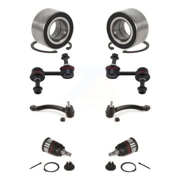 Front Wheel Bearing Lower Ball Joint Outer Tie Rod Link Kit (8Pc) For 2004-2006 Acura TL K7T-108069
