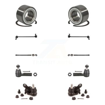 Front Bearing Lower Ball Joint Outer Inner Tie Rod End Link Kit (10Pc) For Toyota Sienna K7T-108072