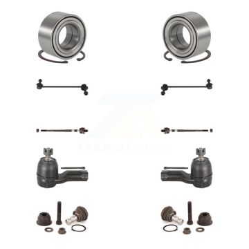 Front Bearing Lower Ball Joint Outer Inner Tie Rod & Link Kit (10Pc) For Hyundai Santa Fe K7T-108074