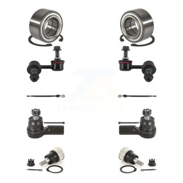 Front Bearing Lower Ball Joint Outer Inner Tie Rod Link Kit (10Pc) For Honda Civic Acura K7T-108075