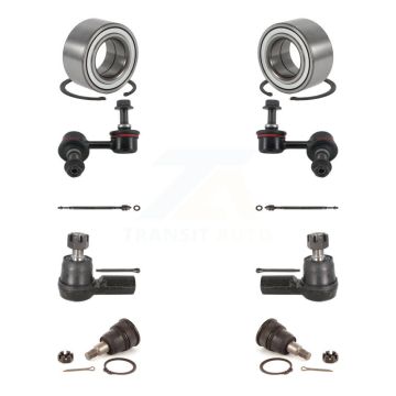 Front Bearing Lower Ball Joint Outer Inner Tie Rod & Link Kit (10Pc) For 02-04 Acura RSX K7T-108076