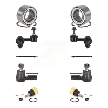 Front Bearing Lower Ball Joint Outer Inner Tie Rod & Link Kit (10Pc) For Honda Element EX K7T-108082
