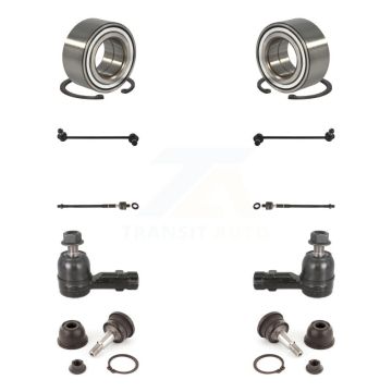 Front Bearing Lower Ball Joint Outer Inner Tie Rod & Link Kit (10Pc) For Hyundai Tiburon K7T-108084
