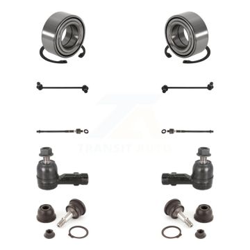 Front Bearing Lower Ball Joint Outer Inner Tie Rod & Link Kit (10Pc) For Hyundai Tiburon K7T-108085