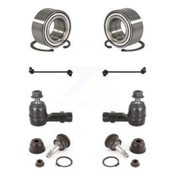 Front Bearing Lower Ball Joint Outer Tie Rod End Link Kit (8Pc) For Hyundai Tiburon 2.0L K7T-108091