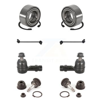 Front Bearing Lower Ball Joint Outer Tie Rod End Link Kit (8Pc) For Hyundai Tiburon 2.7L K7T-108092
