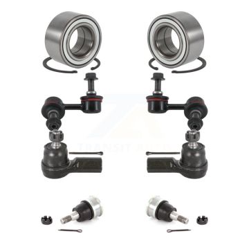 Front Wheel Bearing Lower Ball Joint Outer Tie Rod Sway Bar Link Kit (8Pc) For Honda CR-V K7T-108102