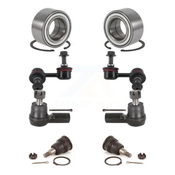 Front Wheel Bearing Lower Ball Joint Outer Tie Rod Link Kit (8Pc) For 2002-2004 Acura RSX K7T-108105