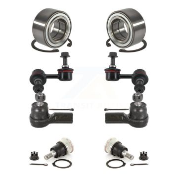 Front Bearing Lower Ball Joint Outer Tie Rod End Link Kit (8Pc) For Honda Civic Acura EL K7T-108108