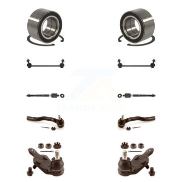 Front Bearing Lower Ball Joint Outer Inner Tie Rod Link Kit (10Pc) For 07-09 Lexus ES350 K7T-108161