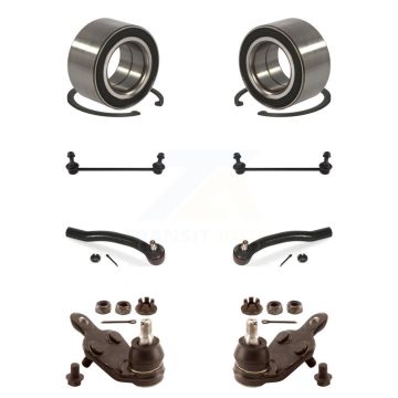 Front Wheel Bearing Lower Ball Joint Outer Tie Rod Link Kit (8Pc) For Toyota Camry Avalon K7T-108166