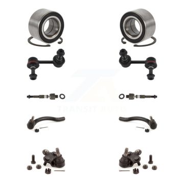 Front Bearing Lower Ball Joint Outer Inner Tie Rod Link Kit (10Pc) For Honda Civic Acura K7T-108197