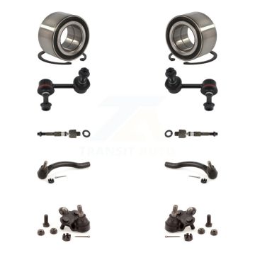Front Bearing Lower Ball Joint Outer Inner Tie Rod & Link Kit (10Pc) For Honda Civic 1.3L K7T-108198