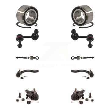 Front Bearing Lower Ball Joint Outer Inner Tie Rod & Link Kit (10Pc) For Honda Civic 1.8L K7T-108199