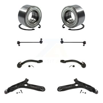 Front Bearing Lower Control Arm Ball Joint Outer Tie Rod & Link Kit (8Pc) For Kia Soul EV K7T-108204