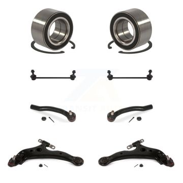 Front Bearing Lower Control Arm Outer Tie Rod End Link Kit (8Pc) For Toyota Camry Avalon K7T-108207