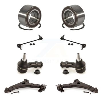 Front Bearing Lower Control Arm w/ Ball Joint Outer Tie Rod Link Kit (8Pc) For Ford Focus K7T-108210