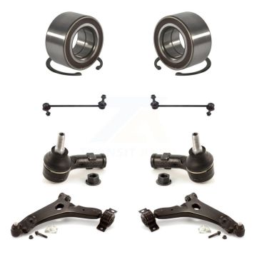 Front Bearing Lower Control Arm w/ Ball Joint Outer Tie Rod Link Kit (8Pc) For Ford Focus K7T-108211