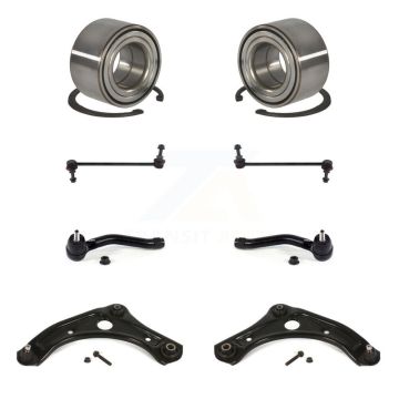Front Bearing Lower Control Arm Outer Tie Rod Link Kit (8Pc) For Nissan Micra Versa Note K7T-108220
