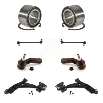 Front Wheel Bearing Lower Control Arm Outer Tie Rod Link Kit (8Pc) For Ford Focus Transit K7T-108227