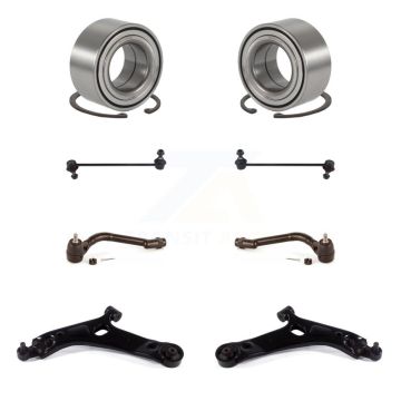 Front Wheel Bearing Lower Control Arm Outer Tie Rod Link Kit (8Pc) For Hyundai Tucson Kia K7T-108233