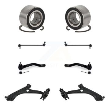 Front Bearing Lower Control Arm Ball Joint Outer Tie Rod & Link Kit (8Pc) For Honda Civic K7T-108236
