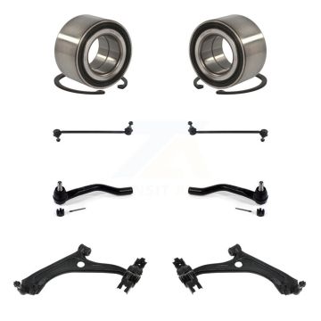 Front Bearing Lower Control Arm Ball Joint Outer Tie Rod & Link Kit (8Pc) For Honda Civic K7T-108237