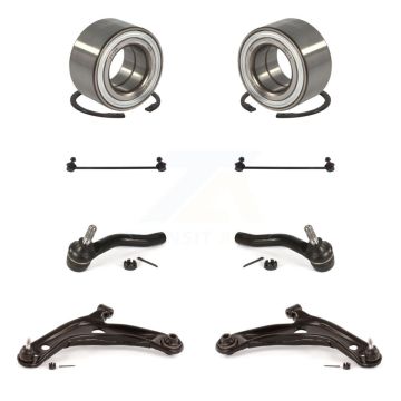Front Bearing Lower Control Arm Outer Tie Rod End Link Kit (8Pc) For Toyota Yaris Prius C K7T-108241
