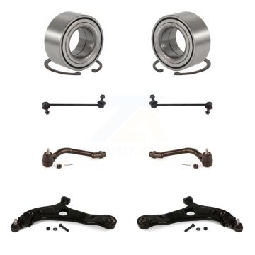 Front Bearing Lower Control Arm Outer Tie Rod Link Kit (8Pc) For Kia Optima Hyundai Azera K7T-108242