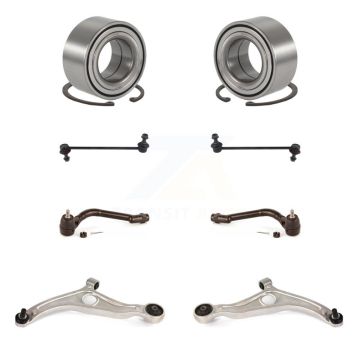 Front Bearing Lower Arm Outer Tie Rod Link Kit (8Pc) For Hyundai Sonata Kia Optima Azera K7T-108244