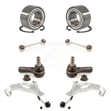 Front Bearing Lower Control Arm with BJ Outer Tie Rod Link Kit (8Pc) For Porsche Cayenne K7T-108251