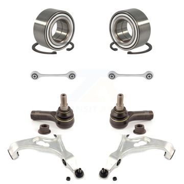 Front Bearing Lower Control Arm Outer Tie Rod Link Kit (8Pc) For Volkswagen Touareg Audi K7T-108252