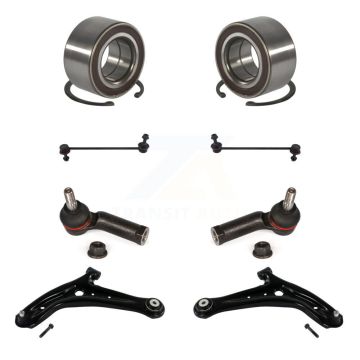 Front Bearing Lower Control Arm Ball Joint Outer Tie Rod & Link Kit (8Pc) For Ford Fiesta K7T-108258