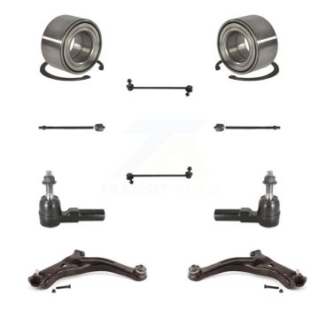 Front Bearing Lower Arm Outer Inner Tie Rod Link Kit (10Pc) For Ford Escape Mazda Tribute K7T-108261