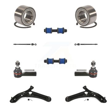 Front Wheel Bearing Lower Control Arm Outer Inner Tie Rod Link Kit (10Pc) For Toyota Echo K7T-108263