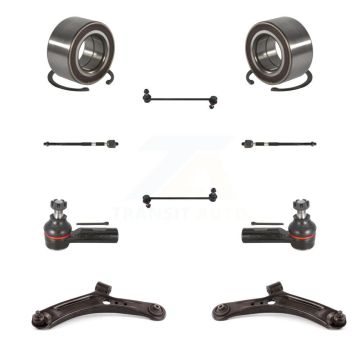 Front Bearing Lower Arm Outer Inner Tie Rod End Link Kit (10Pc) For Suzuki SX4 Crossover K7T-108268