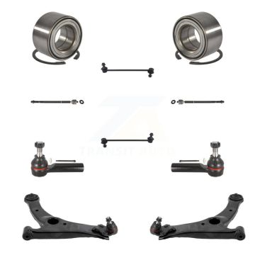 Front Bearing Lower Control Arm Outer Inner Tie Rod & Link Kit (10Pc) For Toyota Corolla K7T-108271