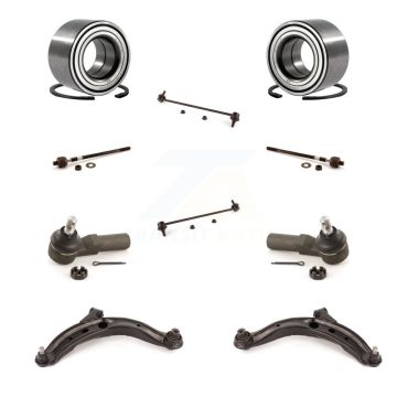 Front Wheel Bearing Lower Arm Outer Inner Tie Rod Link Kit (10Pc) For 2002-2006 Mazda MPV K7T-108272