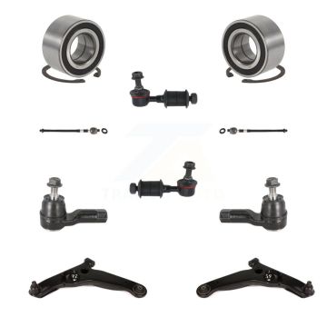Front Bearing Lower Arm Outer Inner Tie Rod End Link Kit (10Pc) For Mitsubishi Outlander K7T-108273